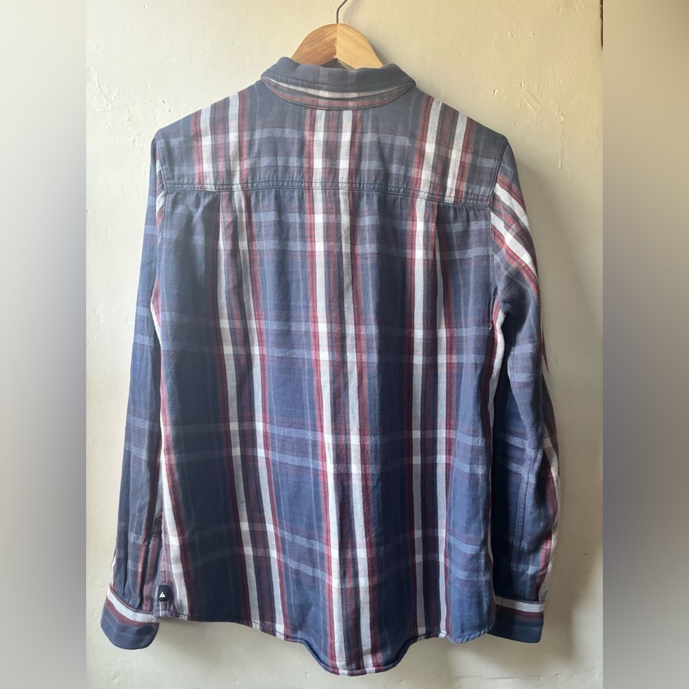 American Giant Vintage Flannel Plaid Slim Fit Women's Size Large - Picture 6 of 11